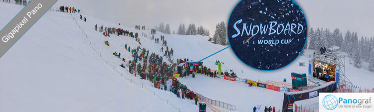 GigaPixel FanTag-Panorama beim Snowboard Weltcup im Montafon