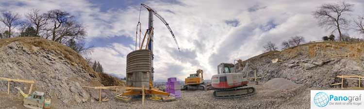 Baustelle in Klaus-Vorarlberg