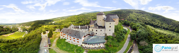 Burg Lockenhaus (Burgenland) Luftpanoramafoto