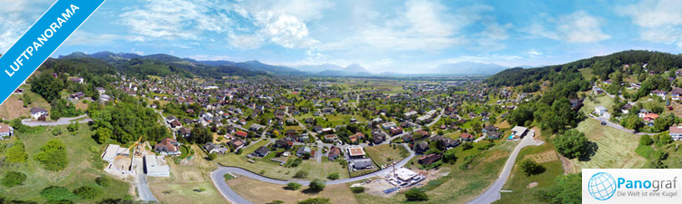 Luftpanorama am Tschtsch in Klaus